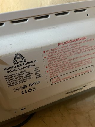 Microondas Tar-Jet 230V