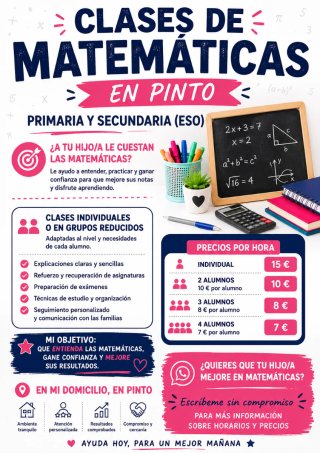 Clases particulares de matematicas, primaria y ESO