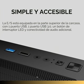 GAMDIAS AURA GC10M V2 Templado + 3 FAN RGB (NUEVO)