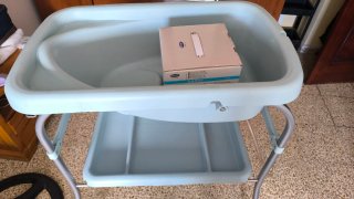 Bañera cambiador Chicco con porta utensilios