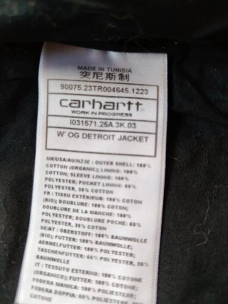 Chaqueta Carhartt OG Detroit Azul Cropped