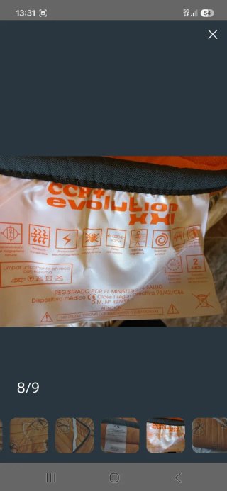 Cubre Colchón Naranja Magnético 9 Bandas 1'35x1'90