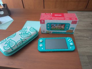 Nintendo Switch Lite Verde + Funda Animal Crossing