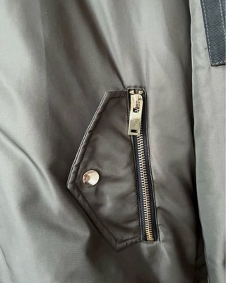 Chaqueta Bomber Zara Talla S Verde Militar