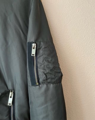 Chaqueta Bomber Zara Talla S Verde Militar