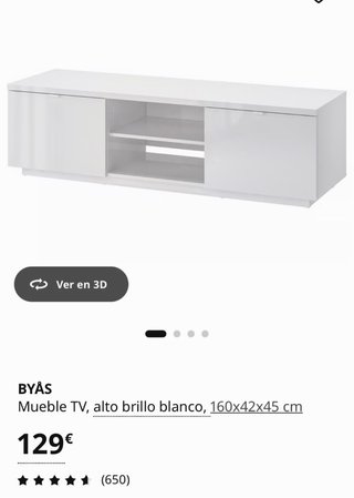 Mueble de salón blanco