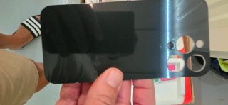 Copertura posteriore iPhone 14 Pro Max in cristallo nero