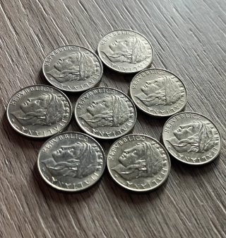 Set 8 Monete 50 Lire Italia Turrita 1996