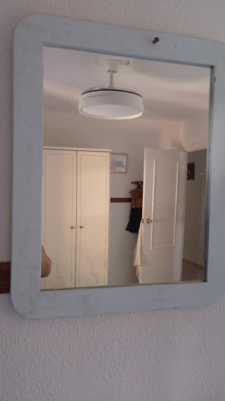 Espejo de madera y cristal