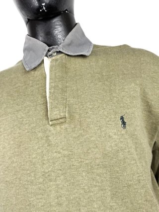 Ralph Lauren Polo Uomo Taglia L Verde Oliva Cotone