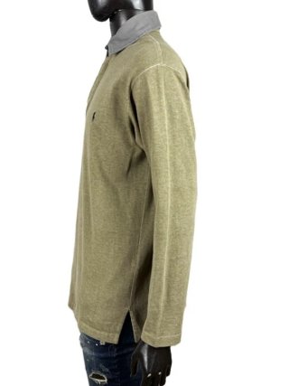 Ralph Lauren Polo Uomo Taglia L Verde Oliva Cotone