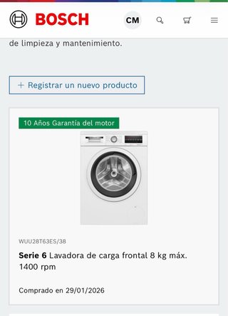 Lavadora Bosch 8kg NUEVA