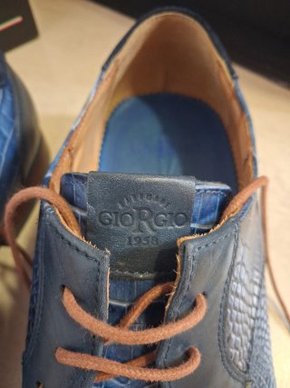Zapatos Giorgio Originales Azul/Marrón