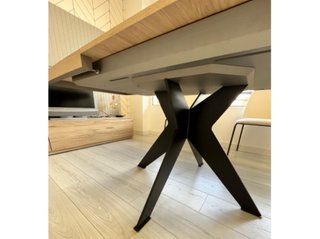 Mesa comedor extensible pata metálica