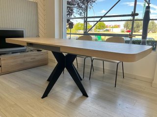 Mesa comedor extensible pata metálica
