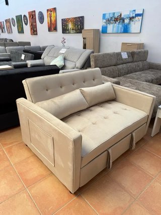 Sofá Cama 2 plazas Beige Nuevo en caja