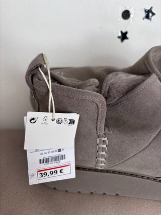 Botines grises con plataforma