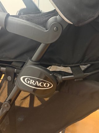 Carrito de bebé doble negro