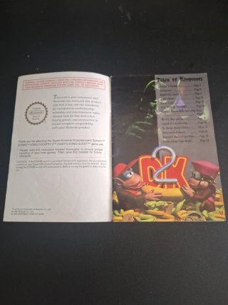 Manuale SNES Donkey Kong 2