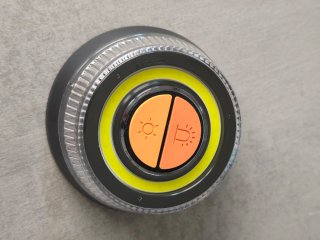 Luz de emergencia circular con 2 botones