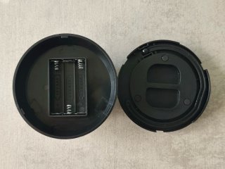Luz de emergencia circular con 2 botones