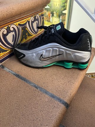 Zapatillas Nike Shox Hombre Negro/Plata