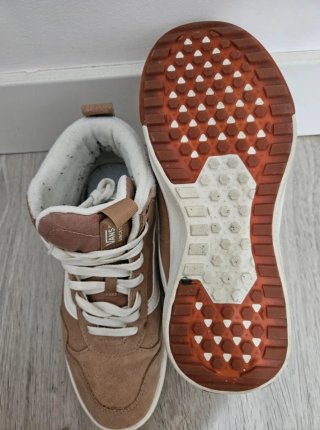 Zapatillas Vans Talla 40 Marrones y Blancas