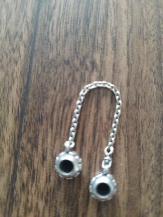 Enganche Pandora Plata, corazones.