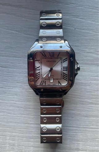 Reloj Cªrtier Santos Plata y Blanco