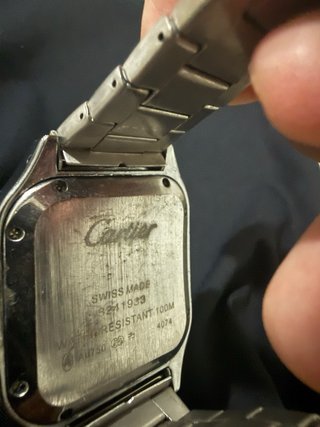 Reloj Cªrtier Santos Plata y Blanco
