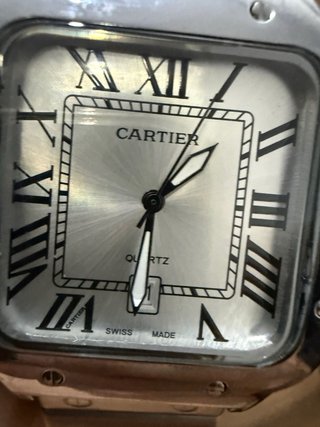 Reloj Cªrtier Santos Plata y Blanco