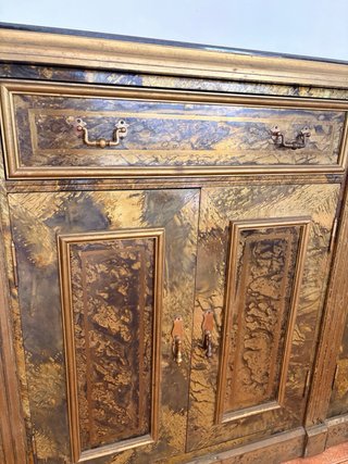 Aparador Vintage in Legno e Metallo