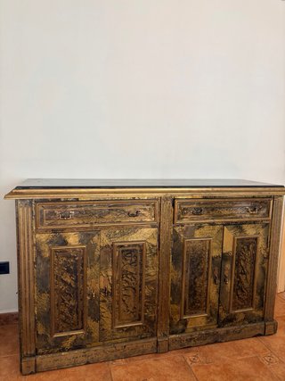 Aparador Vintage in Legno e Metallo