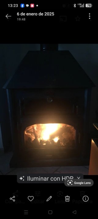 Estufa de leña con horno