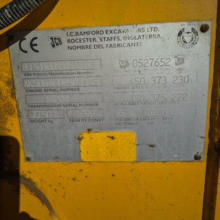 Despiece cabina JCB