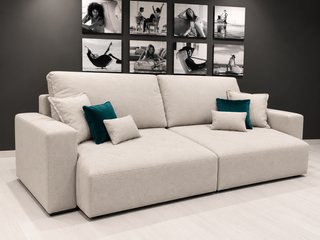 Sofá NUEVO4 plazas deslizante eléctrico color Gris