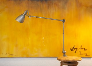 Lámpara Industrial Francesa Lumina Años 50