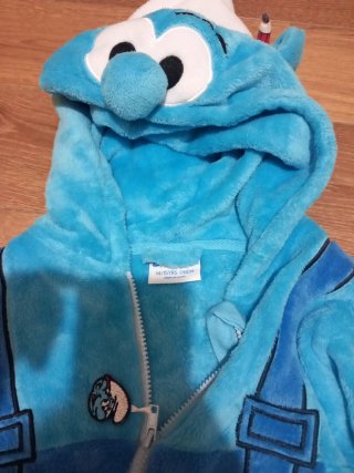 Pijama entero de pitufo calentito
