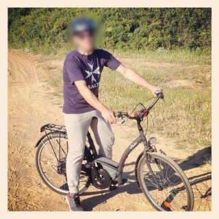 Bicicleta Btwin Urbana Negra