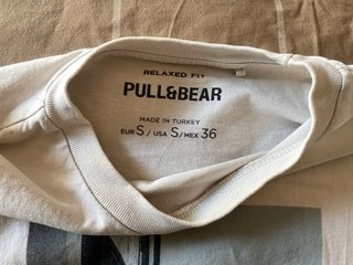 Lote 2 Camisetas Zara Hombre y Pull and Bear