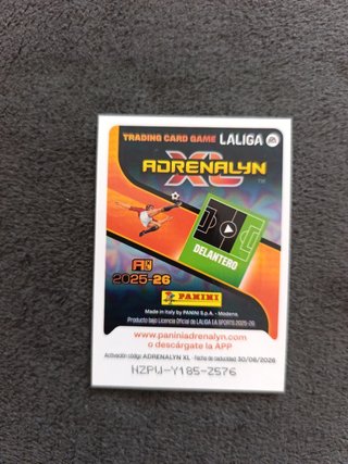 Cromo Panini Adrenalyn 2025-2026 Mbappé Balón Oro