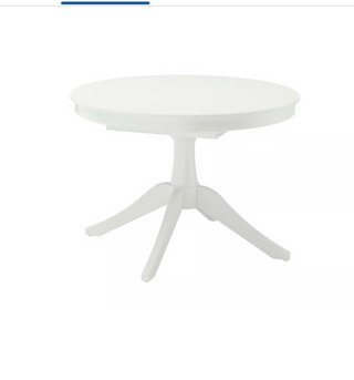 Tavolo rotondo IKEA allungabile bianco