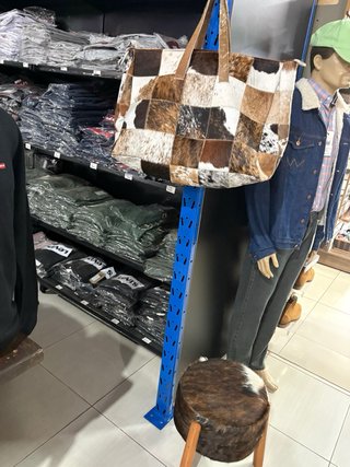 Bolso de piel patchwork