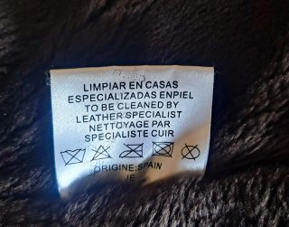 Chaqueta de piel marrón con forro