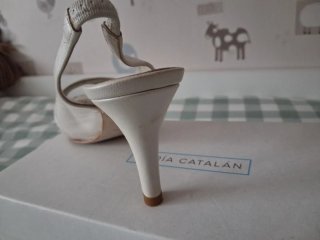 Zapato de fiesta Gloria Ortiz nacarado T.36