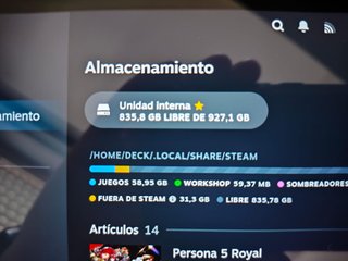 Steam Deck LCD 1TB Casi Sin Uso