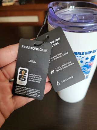 Vaso Termo Acero Inoxidable FIFA Oficial