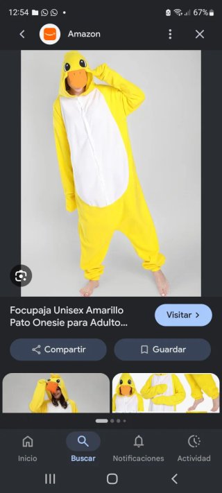 Pijama Pato Unisex Talla XS