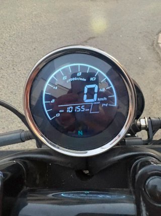 Moto Leonart Daytona Cruiser Negra/Plata