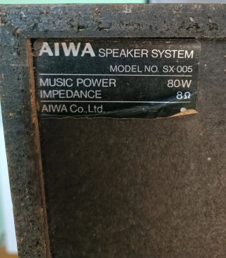 Altavoces Aiwa SX-005 3 Vías actualizados.